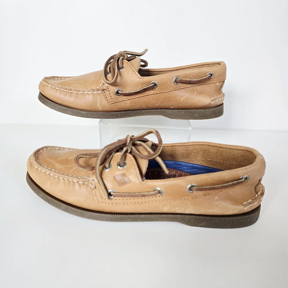 Sperry Top-Sider Men's Sahara Boat Shoe, Size 7M - Brown